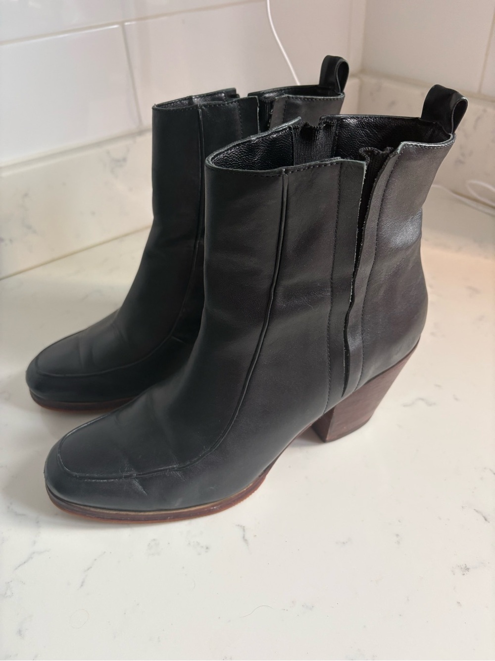 Rachel Comey stacked heel ankle boots